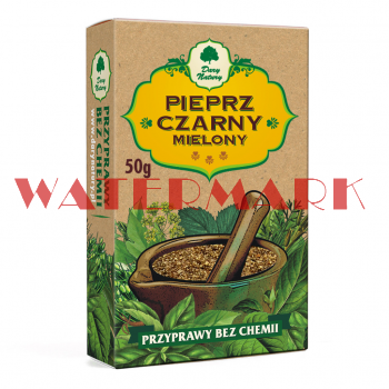 Pieprz czarny mielony 50g, bez glutenu bez chemii