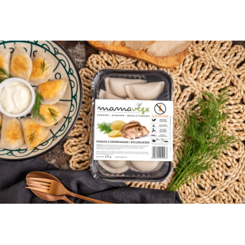 Pierogi z ziemniakami i grzybami boczniaki bezglutenowe . 275 g-na zamówienie