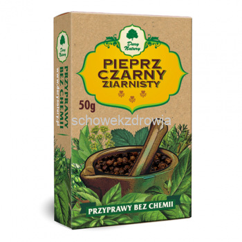 Pieprz czarny ziarnisty 60g bez chemii, bez glutenu