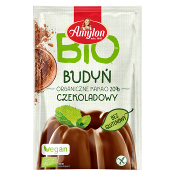 BUDYŃ O SMAKU CZEKOLADOWYM BEZGLUTENOWY BIO 40 G - AMYLON